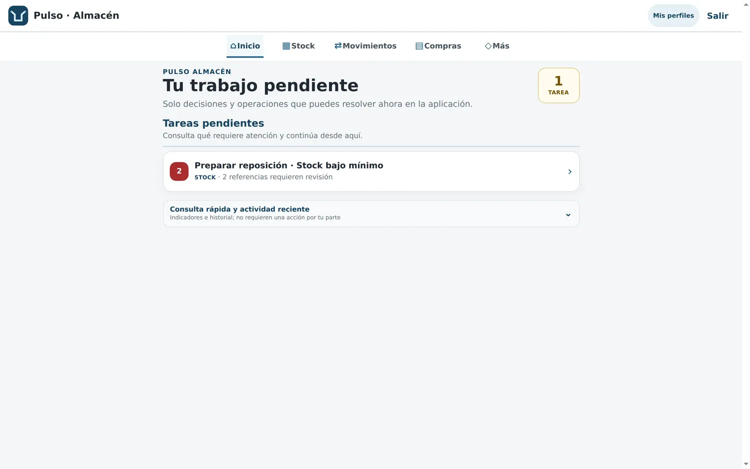 Portada del operario en el ordenador: tu trabajo pendiente