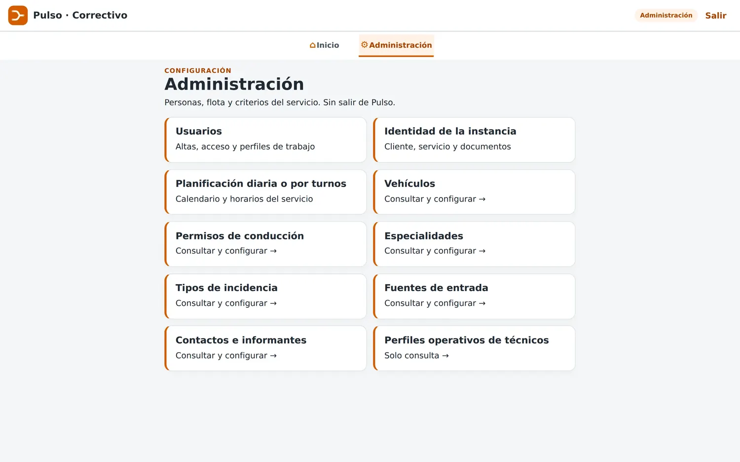 Panel de Administración