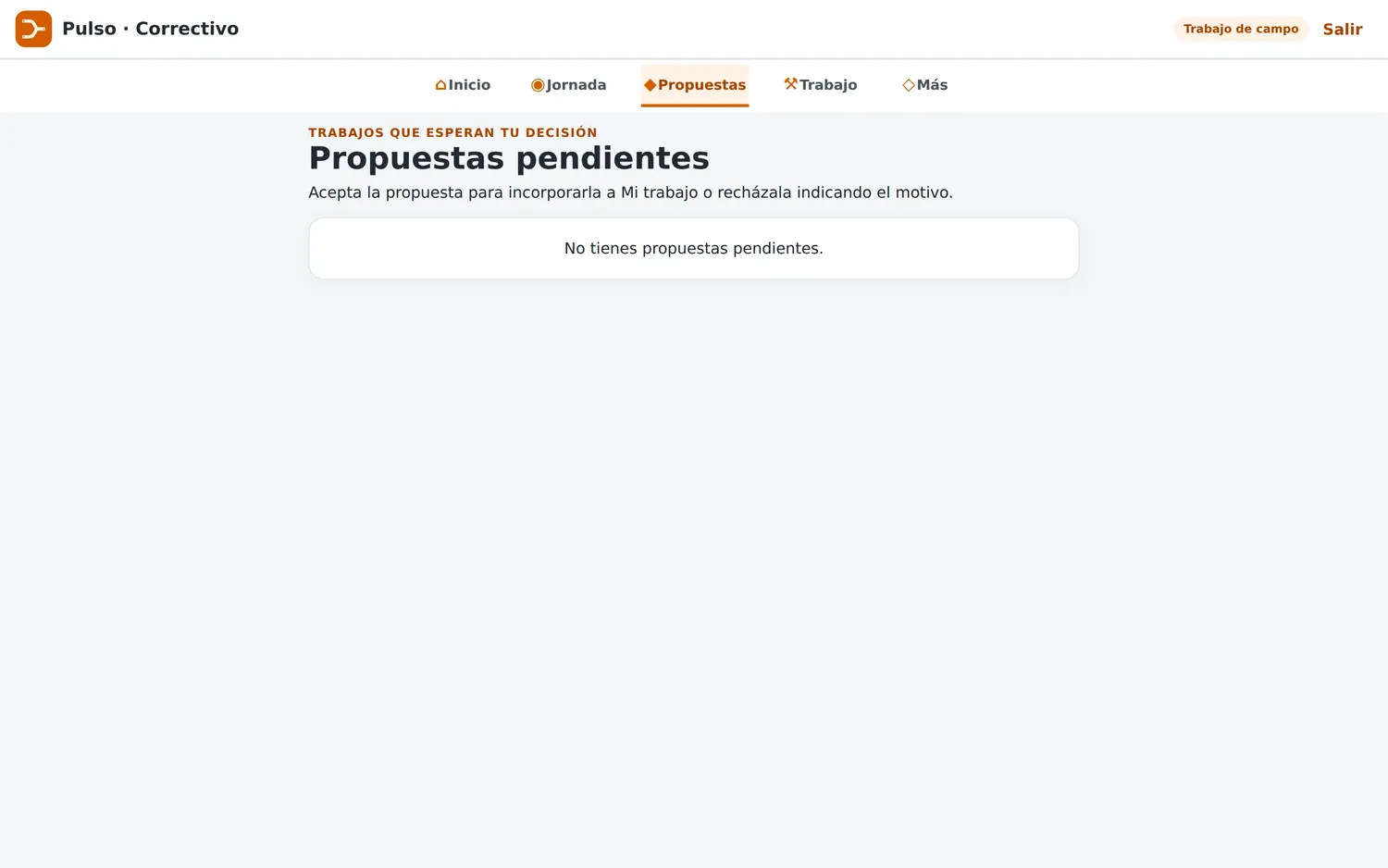 Propuestas pendientes