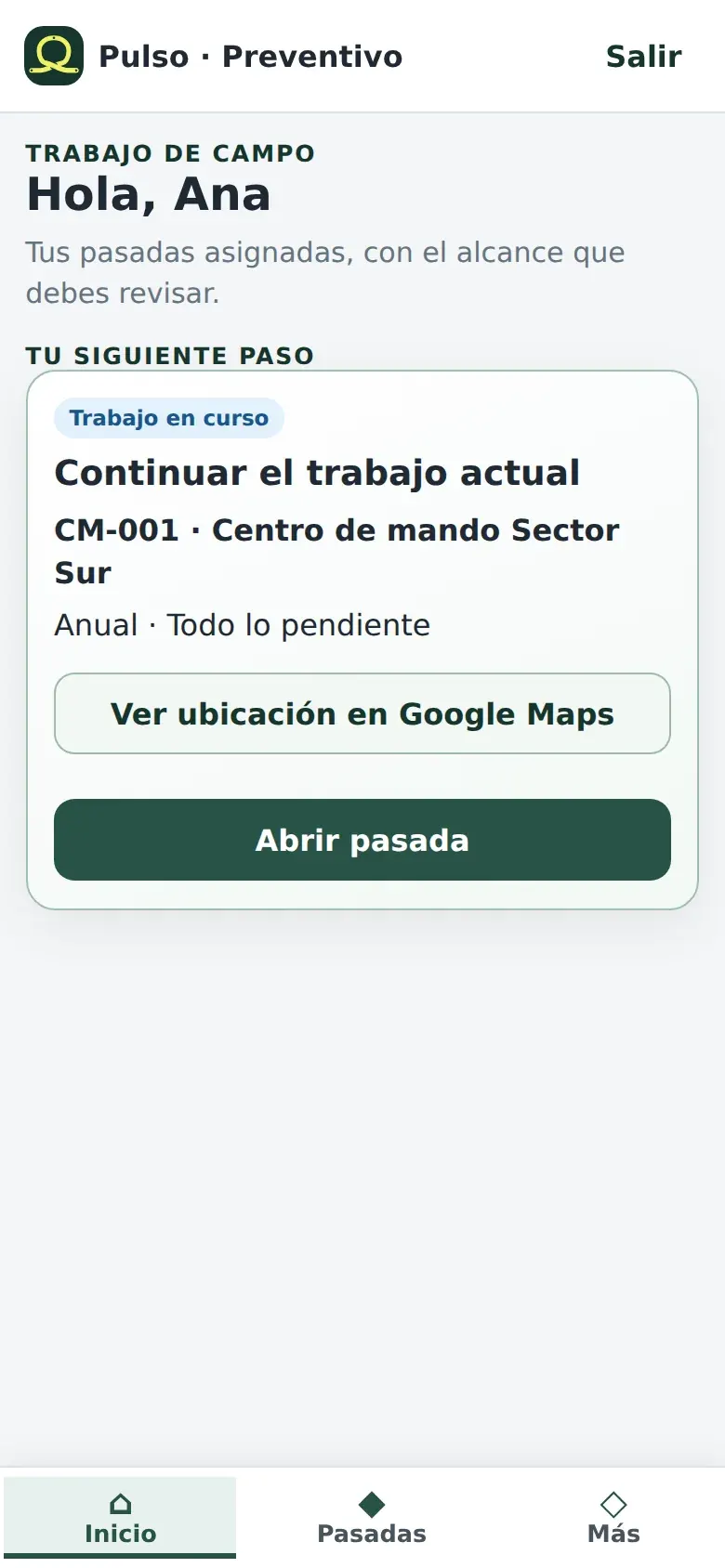 Portada del inspector: tu siguiente paso