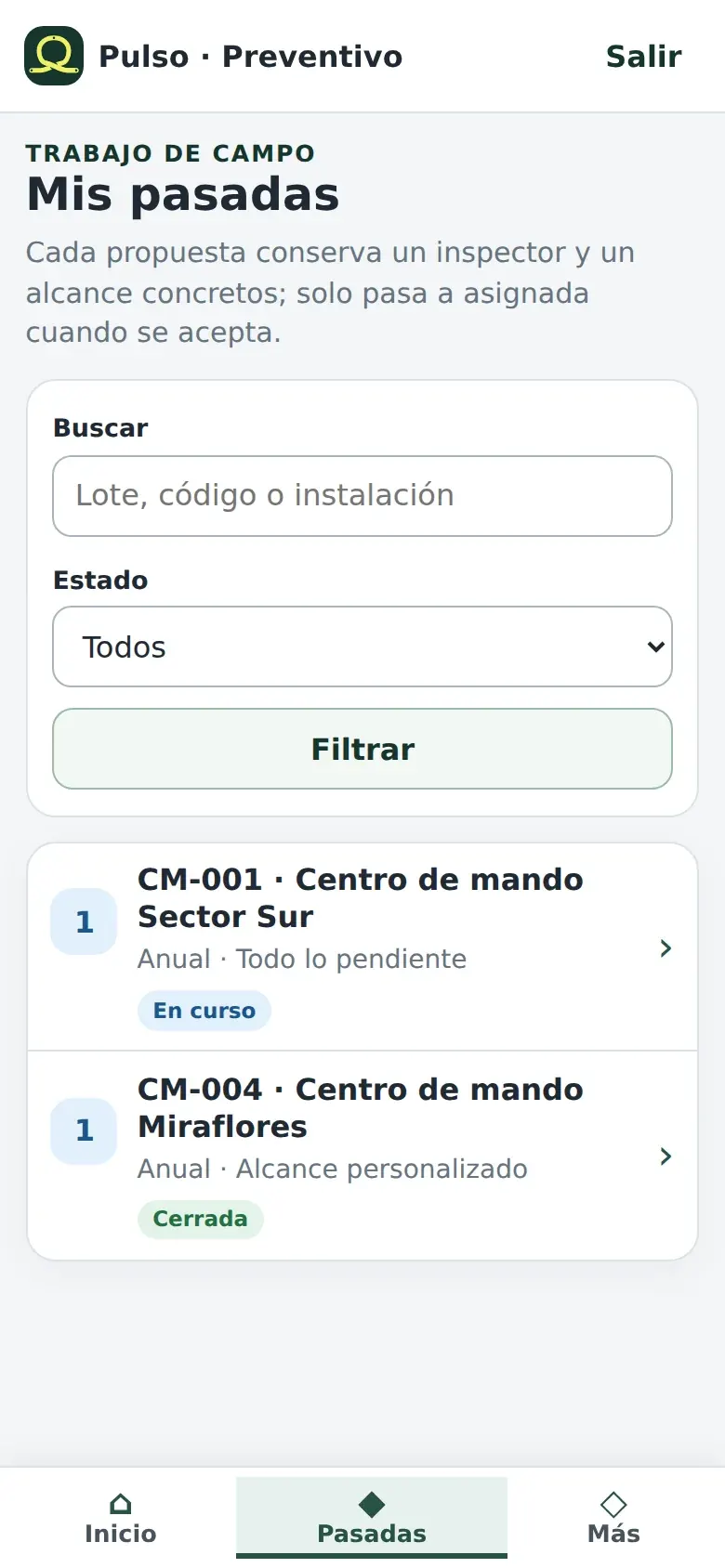 Mis pasadas en el móvil